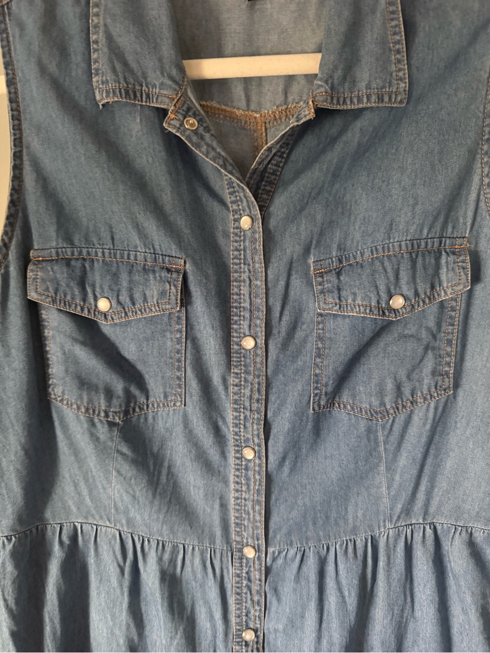 Denim Shirt Dress - Picture 3 of 5